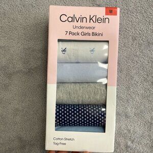 NEW Calvin Klein Women's M Girls 7 Pack Bikini Underwear